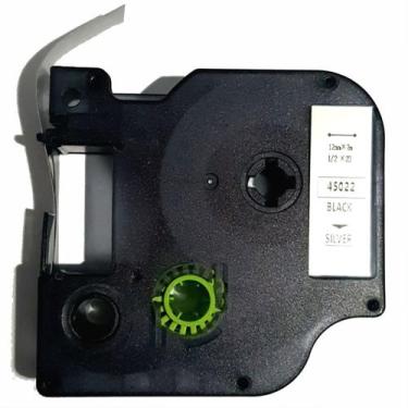 Imagem de Fita D1 45022 Compativel Para Rotulador Dymo 12mm Prata - Byt