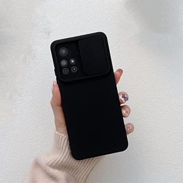 Imagem de Capa de telefone de silicone de proteção de câmera deslizante de cor sólida para xiaomi para redmi note 11 10 pro max 10c 9 9 t 9s capa macia à prova de choque, preta, para redmi note 9 pro