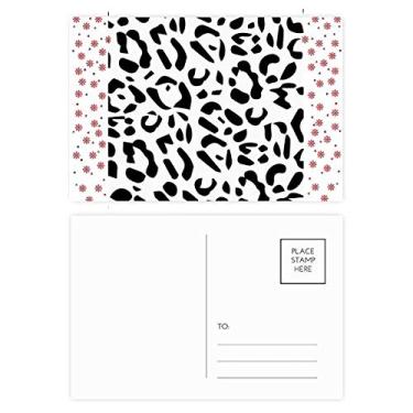 Imagem de Estampa de arte de leopardo, estampa de grãos, Natal, flor de Natal, cartão postal de bênção