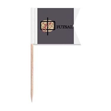 Imagem de Bandeiras de palito olímpico para goleiro de futebol da China Sports Marcação de rotulagem para bolo de festa comida placa de queijo