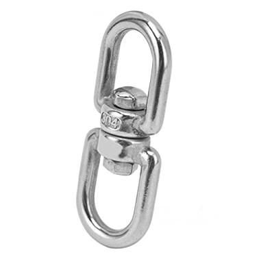 Imagem de Gancho giratório de olho, anel de aço inoxidável com abertura de olho grande anel giratório durável para balanços para redes para cadeiras suspensas (M16)