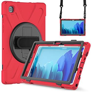 Imagem de ORIbox Corsair Capa para Samsung Galaxy Tab A7 [10,4 polegadas], proteção resistente e resistente, amortecedor 3 em 1 à prova de choque com suporte de 360 °/alça de mão