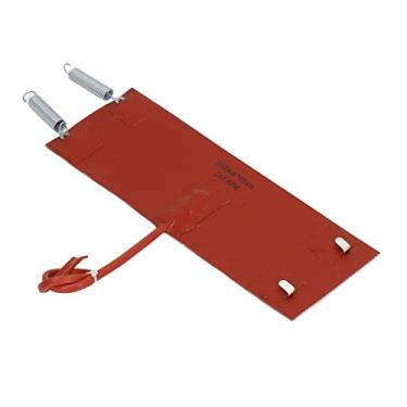 Imagem de Silicone Heating Belt,Silicone Heating Pad Heating Tube Efficient Waterproof Insulation Heater for Car Machinery Equipment 80W 250mm X 90mm, for Electric Blanket Oil Drum Pipeline DC24V