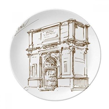 Imagem de Arco de Constantino, Roma Constantino, Prato Decorativo de Porcelana, Prato de Jantar