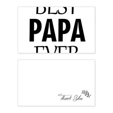 Imagem de Best Papa Ever Citação Dia dos Pais Cartão de agradecimento aniversário aniversário aniversário saudações casamento agradecimento