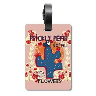 Imagem de Suculentas Cacto Vaso de Planta para Suculentas, Etiqueta para Bagagem, Cartão de Bagagem