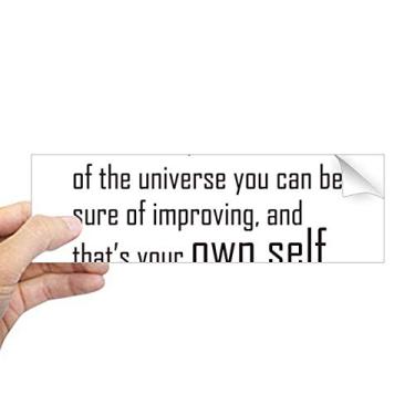 Imagem de DIYthinker Citação "You Can Change Your Own Self Retangular", adesivo de janela para notebook