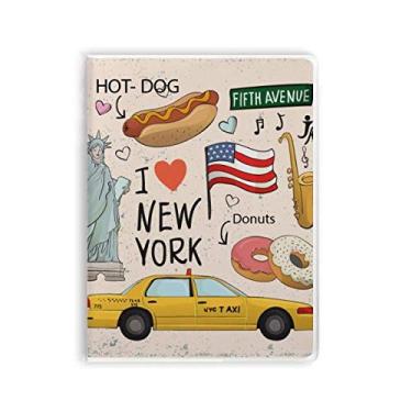 Imagem de Diário de capa macia I Love New York Hot Dog Donuts America Texi