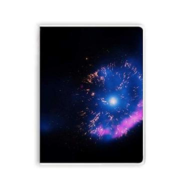 Imagem de Caderno de capa macia brilhante mistério do universo da nebulosa espacial, capa de goma