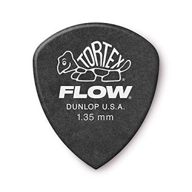 Imagem de Jim Dunlop Palhetas de guitarra Tortex Flow padrão de 1,35 mm (558P1.35), pretas