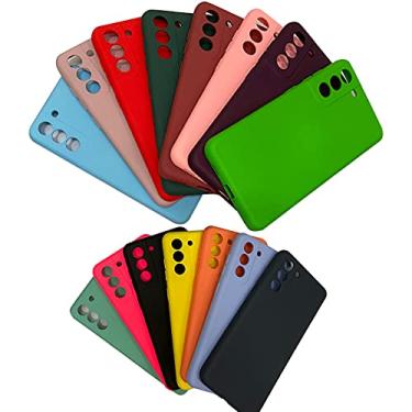 Imagem de Capa Capinha Colorida Soft-Touch para Samsung Galaxy S21 Fe [FIT IT] (11 Azul)
