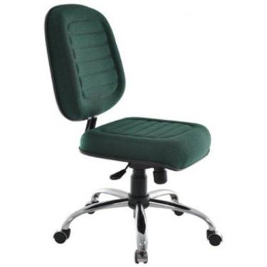Imagem de Cadeira Diretor Sem Braços Linha Blenda Base Cromada Verde - Design Of