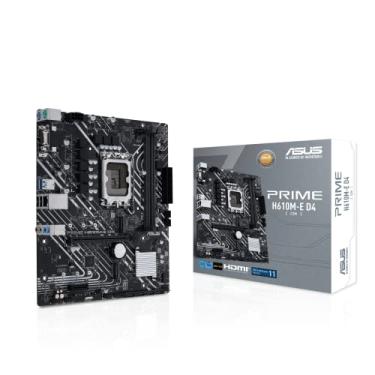 Imagem de Asus Placa-mãe de desktop Prime H610M-E D4-CSM - Chipset Intel H610 - soquete LGA-1700 - Pentium Gold, Celeron, Core i5, Core i9, Core i3, Core i7 compatível com processador - 64 GB DDR4 SDRAM RAM
