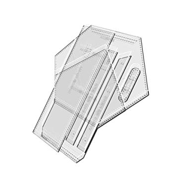 Imagem de Bolsa de ombro Modelo acrílico Durável Patchwork Bolsa de ombro Make Tote Bag Design Reutilizável Couro para tricô Quilters Artesanato em couro