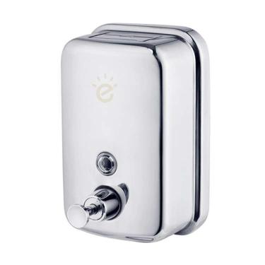 Imagem de Dispenser Saboneteira Detergente Álcool Em Gel Líquida Inox 500ml P/ Parede Banheiro Cozinha