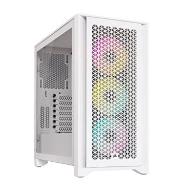 Imagem de Gabinete Gamer Corsair iCUE 4000D RGB AIRFLOW, Mid Tower, ATX, Lateral em Vidro Temperado, Branco - CC-9011241-WW