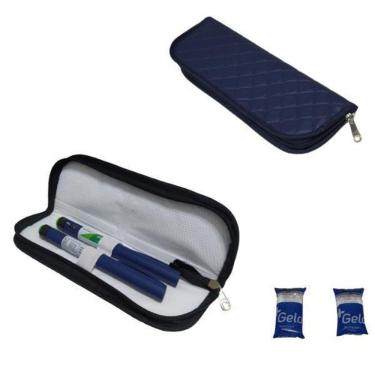 Imagem de Estojo Térmico Para Viagens/ Insulina/ Diabetes + Gelinhos