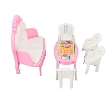 Imagem de Acessório para Móveis de Casa de Bonecas, Miniaturas Infantis Kidkraft sofá Mesa de Centro Cadeira para Casa de Bonecas 1/16 (Tipo 2)