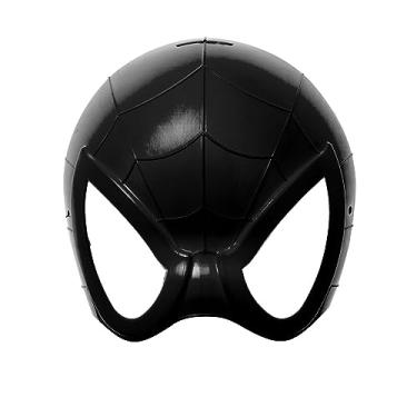 Imagem de Máscara do Homem Aranha Preta para Fantasia Infantil Crianças e Adultos