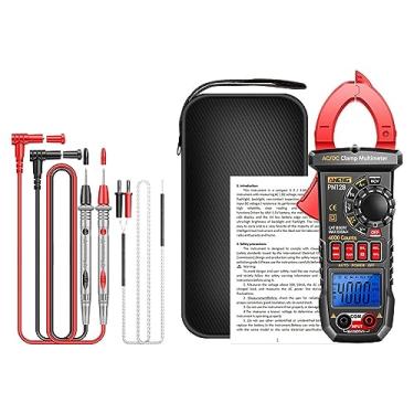 Imagem de harayaa Pinça amperímetro digital Multímetro elétrico Ncv, Resistência sem contato Testador elétrico de bolso Testador de tensão para fusíveis Carros Tomadas, Vermelho
