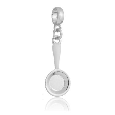 Imagem de Pingente Berloque Frigideira Gastronomia Pandora Banhado a Prata 925 - Premium