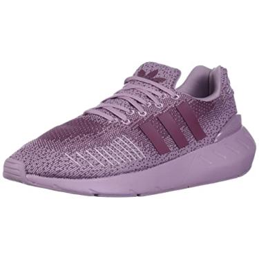 Imagem de adidas Swift Run 22 feminino, Mauve mágico/malva mágica/vinho, 6