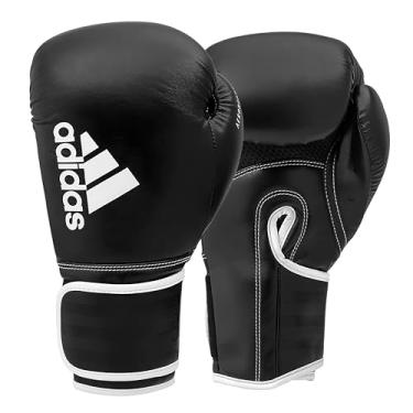 Imagem de adidas Boxing Gloves - Hybrid 80 - for Boxing, Kickboxing, MMA, Bag, Training & Fitness - Boxing Gloves for Men & Women - Weight (12 oz, Black/White)