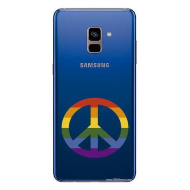 Imagem de Capa Case Capinha Samsung Galaxy A8 Plus Arco Iris Paz - Showcase