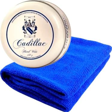 Imagem de Cera de Carnaúba Hard Wax Brilho Espelhado 150g Cadillac + Pano de Microfibra 40x40cm