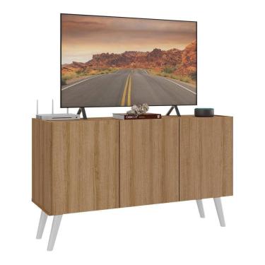 Imagem de Rack Retrô Para Tv Até 32 Polegadas Com Mp1067 Rustic branco