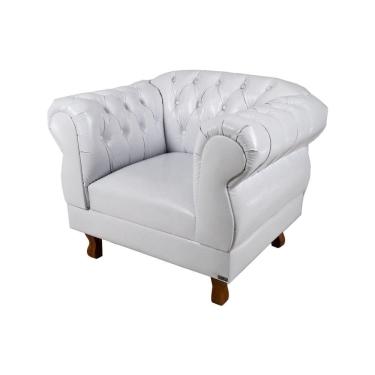 Imagem de Poltrona Chesterfield Elisabeth Courino Branca