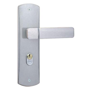 Imagem de Fechadura para Porta de Entrada Externa com Espelho Capri 40mm MGM Alumínio