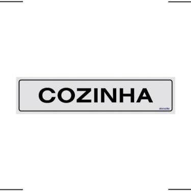 Imagem de Placa De Sinalização Cozinha 30x7 Ekomunike - B-509 F9e