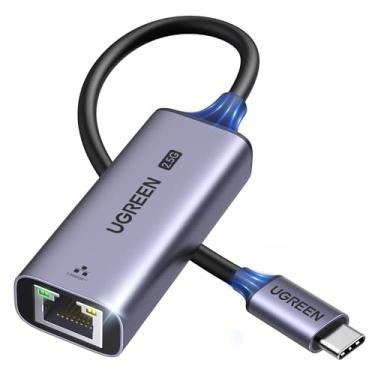 Imagem de UGREEN Adaptador USB C para Ethernet 2.5G, adaptador Ethernet para laptop, alumínio, tipo C (Thunderbolt 4/3) para adaptador LAN de Internet de rede Rj45, compatível com NAS, MacBook Air/Pro,