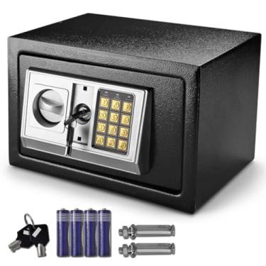 Imagem de Cofre Eletrônico Teclado Digital Segurança Senha Chave Aço
