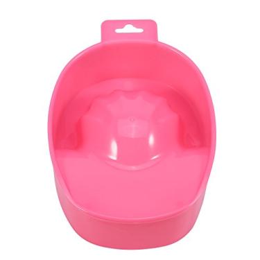 Imagem de Tigela de molho à mão, dicas de arte em unhas Asixx para lavar à mão, bandeja de molho, removedor de esmalte, ferramenta de spa de manicure para remover unhas postiças e cutículas (rosa)