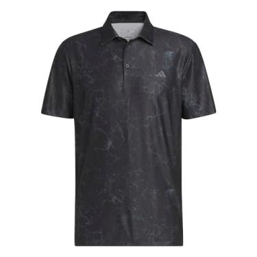 Imagem de adidas Camisa polo masculina Ultimate365 estampada, preta, média