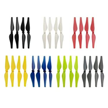 Imagem de 28PCS Hélice de 7 cores para DJI Tello RC Quadricóptero Peças sobressalentes Drone Blade