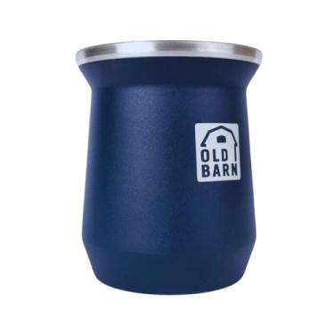 Imagem de Copo Cuia Térmica Parede Dupla De Alumínio Tereré Chimarrão 300ml Old Barn Cor: Azul