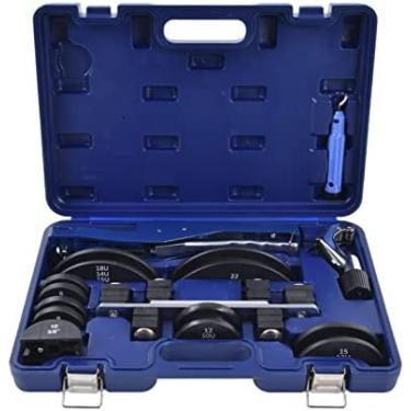 Imagem de Kit dobrador de tubos, 0-90 graus Dobrador de tubos com catraca Dobrador de tubos hidráulico Dobrador de tubos compacto Máquina dobradeira de tubos manuais Kits de dobra de tubos manuais par