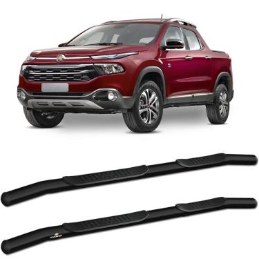 Imagem de Estribo Lateral Fiat Toro 2016 a 2023 Tubolar Preto keko