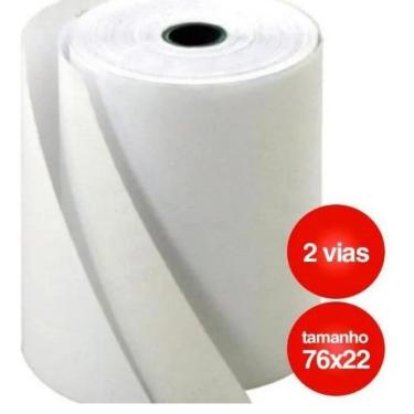 Imagem de Bobina 76x22 2 vias silfer autocopiativo caixa c/60 bobinas