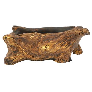 Imagem de Vaso de bonsai para suculentas, cimento, tronco, jardim, tronco, recipiente vintage