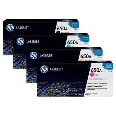 Imagem de Kit 4x Cores Toner HP 650A M750DN CP5525 I Original BK+C+Y+M