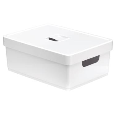 Imagem de Caixa Organizadora Grande com Tampa Branco