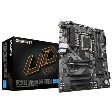 Imagem de Placa Mãe Gigabyte B760 DS3H AX DDR4, Chipset B760, Intel LGA 1700, ATX