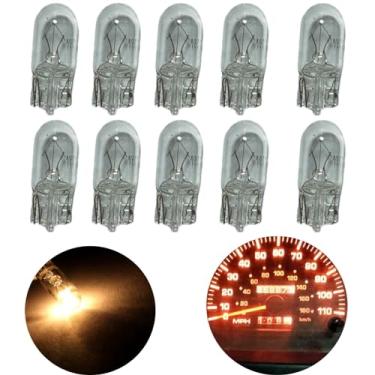 Imagem de CUSMME Pacote com 10 lâmpadas LED T10 194 168 158 PC194 161 W5W 147 halogêneo painel de instrumentos medidor painel painel automotivo lâmpada xenon branco