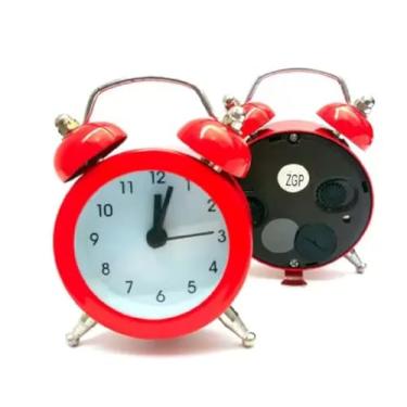 Imagem de Mini relógio Despertador Estilo Retro Miniatura Tema Alice Lembrança Festa - Unidade (Vermelho)