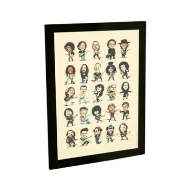 Imagem de Quadros Decorativos Musica Violão Guitarra Rock Piano Varios Modelos Instrumentos Decoração Quarto Sala Escritório