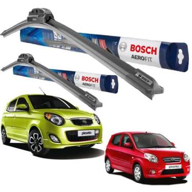 Imagem de Par Palheta Limpador Parabrisa Original Bosch Kia Picanto Ex 2006 2007